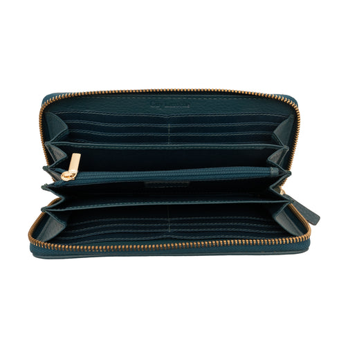 Δερμάτινο πορτοφόλι Guy Laroche 23815 πετρόλ